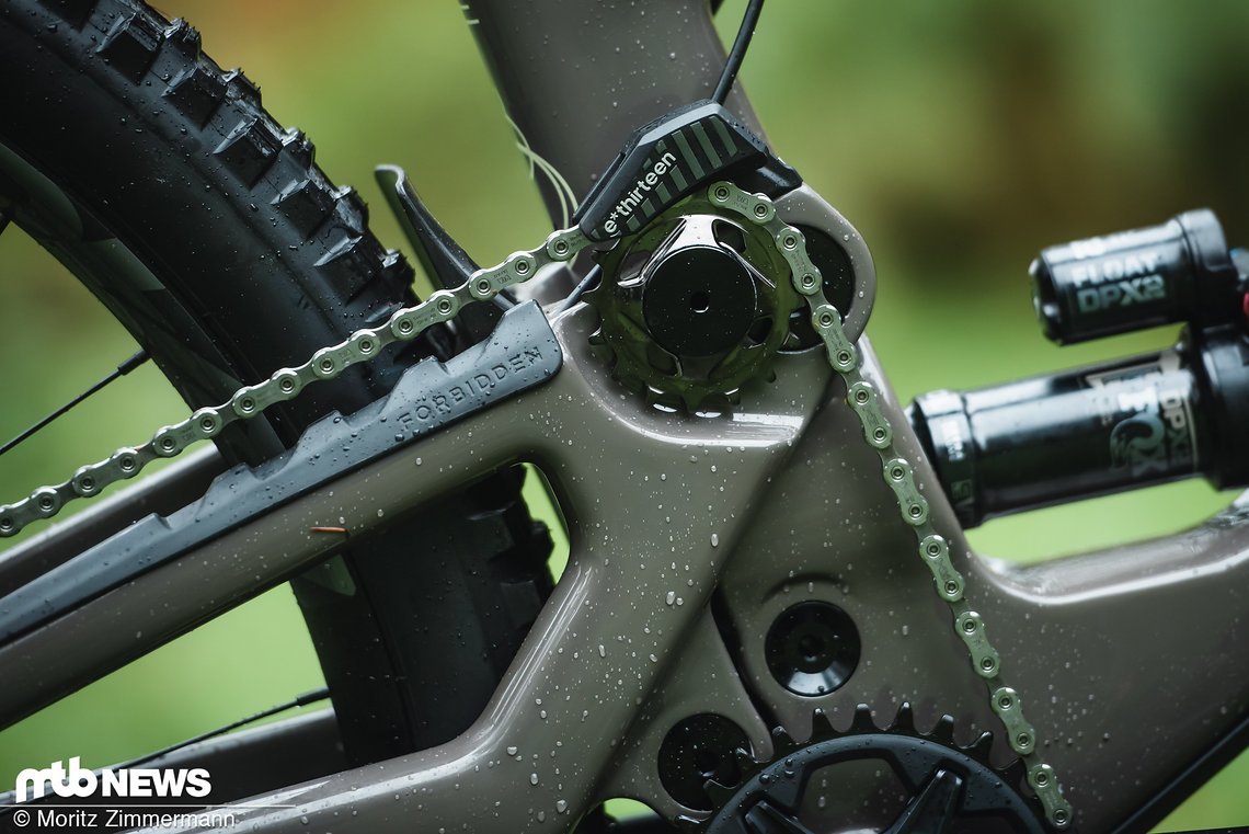 High Pivot-Bikes wie das Druid sind in letzter Zeit auf dem Vormarsch und lassen sich meist schnell an der Kettenumlenkung erkennen