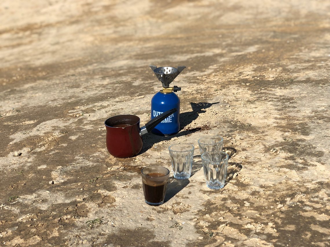 Kaffeepause in der Wüste