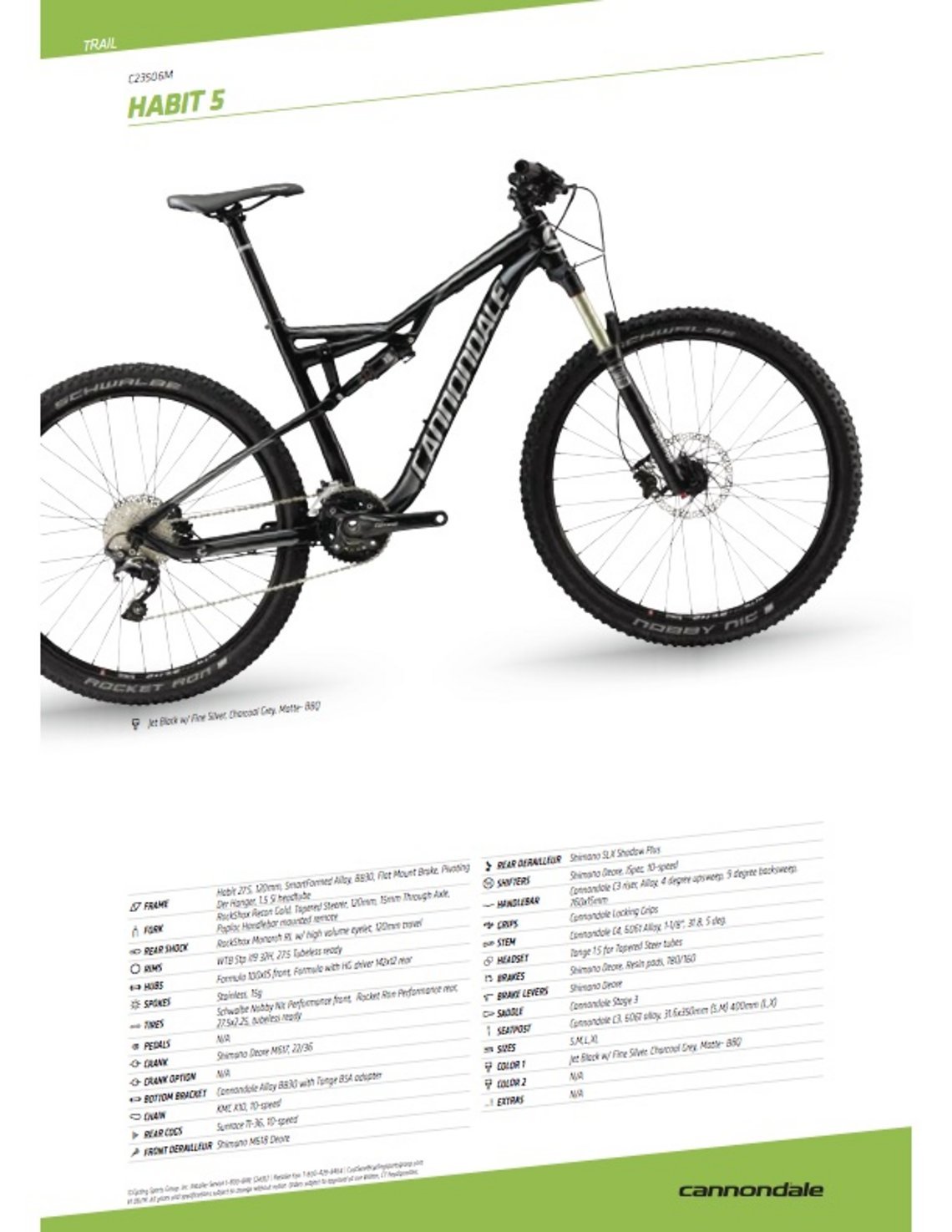 Cannondale 2016 Habit 5