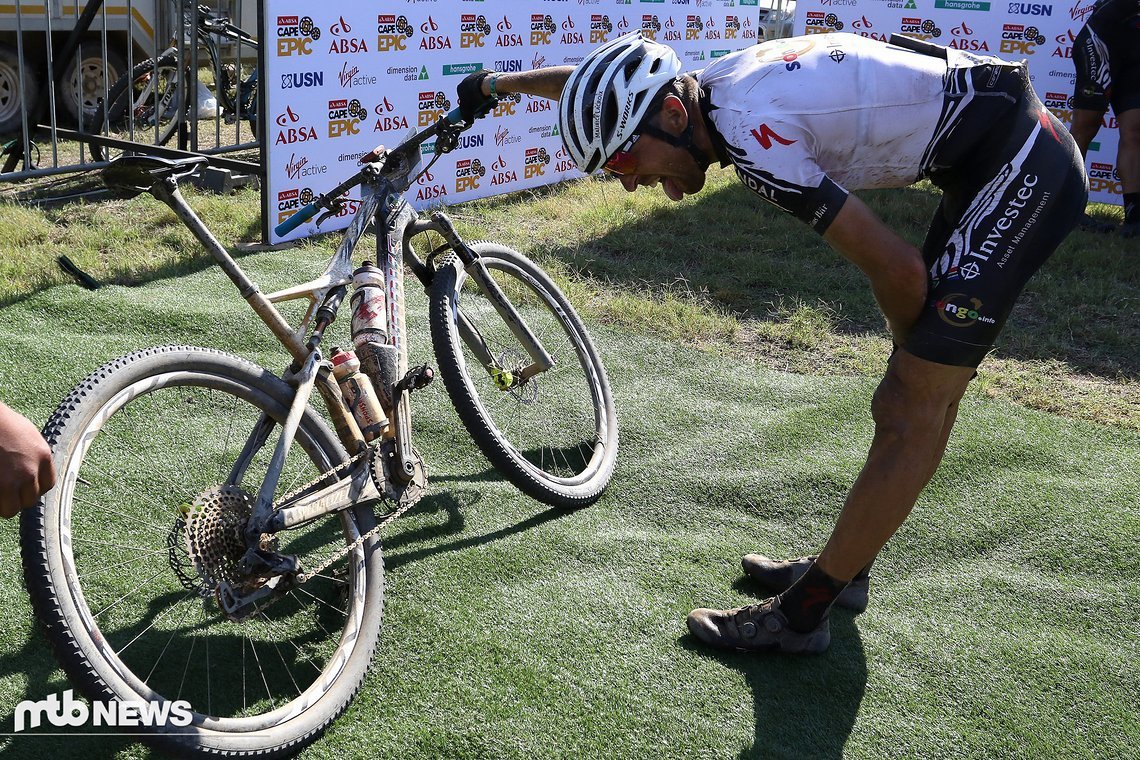 Christoph Sauser total am Ende