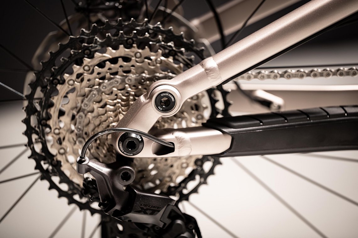 Auch Shimano XT Komponenten sind ebenso …