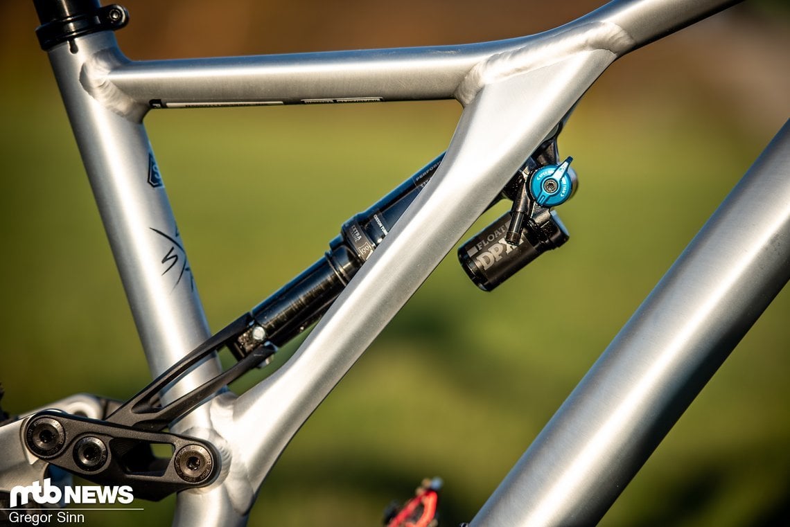 Das asymmetrische Rahmendesign verleiht dem Specialized Stumpjumper Evo einen besonderen Touch.