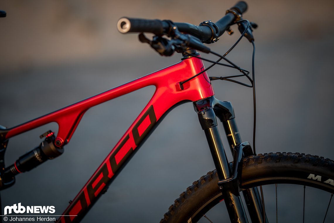 Das Norco Revolver FS verfügt in Größe L bereits über einen massiven Reach von 490 mm