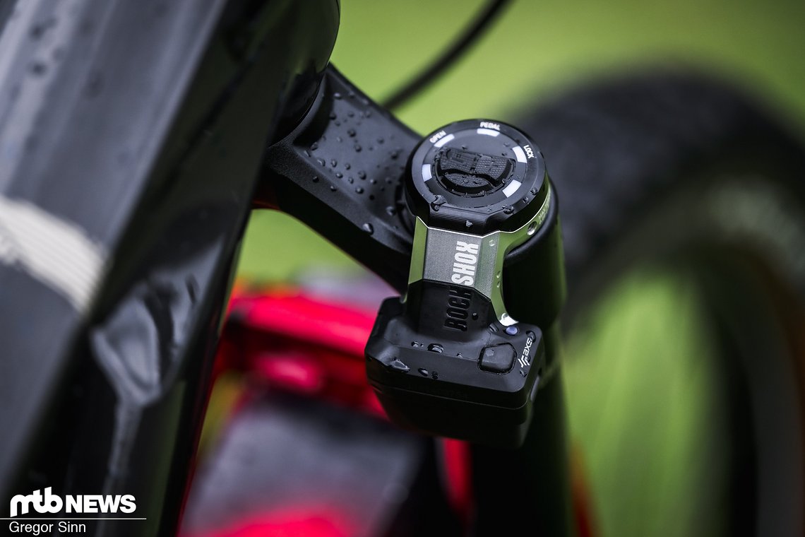 Die schnelle Französin setzt auf ein RockShox Flight Attendant-Fahrwerk.