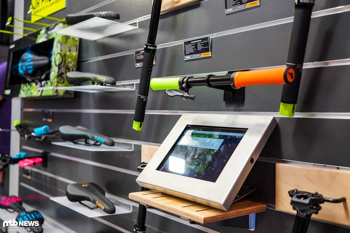Bei SDG zeigt die Technik die wahren Prioritäten: statt Produktdatenblätter gibt es bildreiche Artikel von MTB-News.de zu sehen