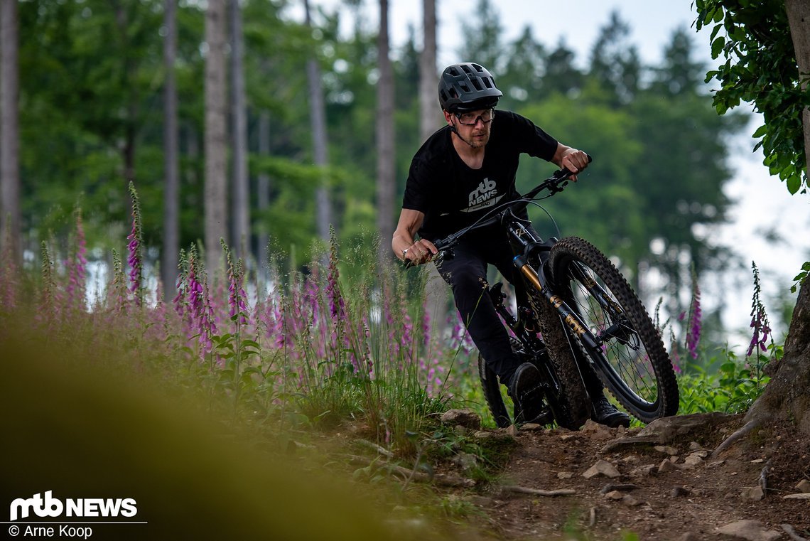 Die Magura Louise Elite kann man auf jeden Fall ordentlich über Trail befördern, wir würden aber die etwas bissigeren Beläge verbauen.