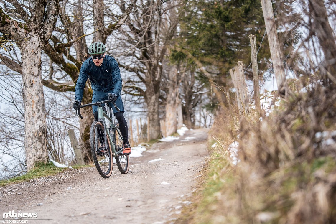 In diesem Gelände ist das Gravelbike noch zuhause