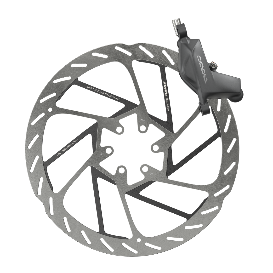 Während bei der Code SRAM auf die Nutzung der HS2-Scheiben setzt, werden für die Level die Centerline-Scheiben empfohlen.