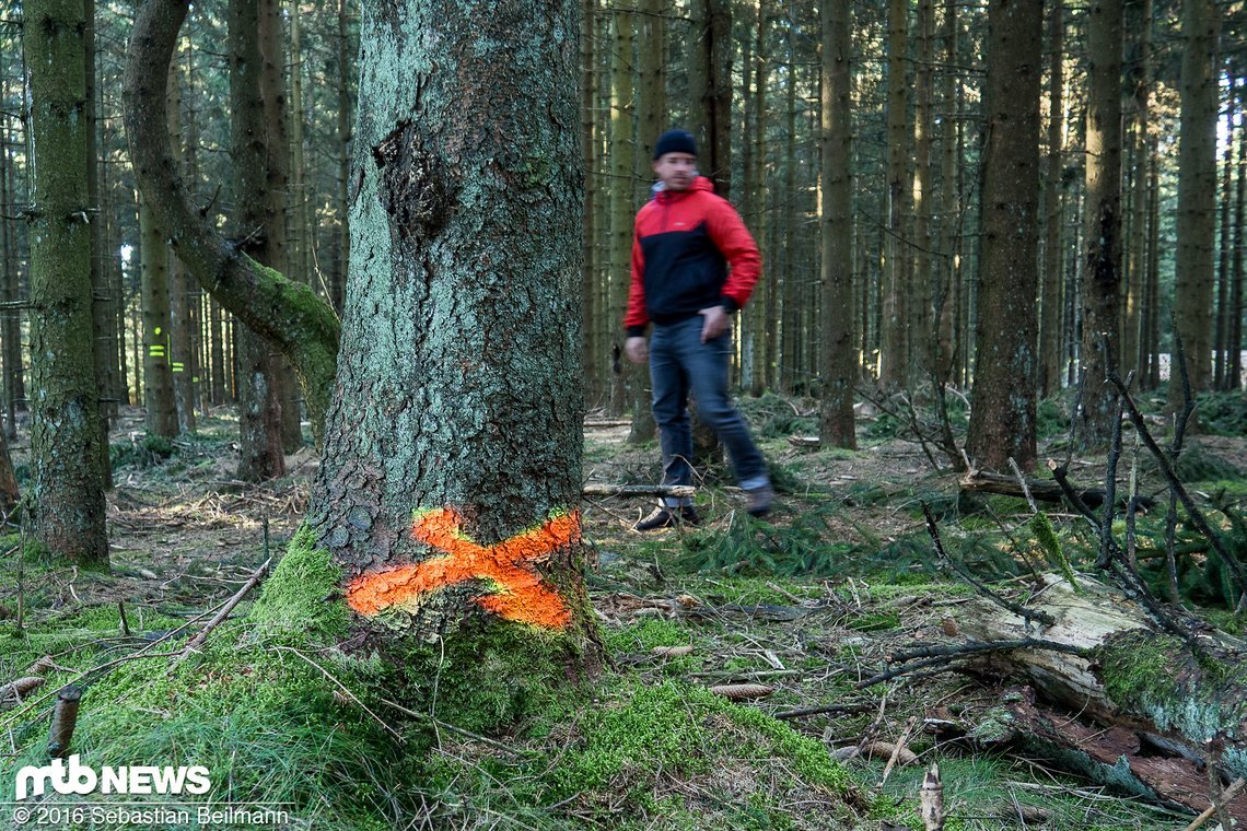 Der Verlauf der Strecken wurde bereits markiert ...