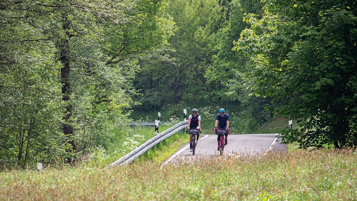 Durch das hügelige Oberbergische Land geht es in den Ruhrpott.