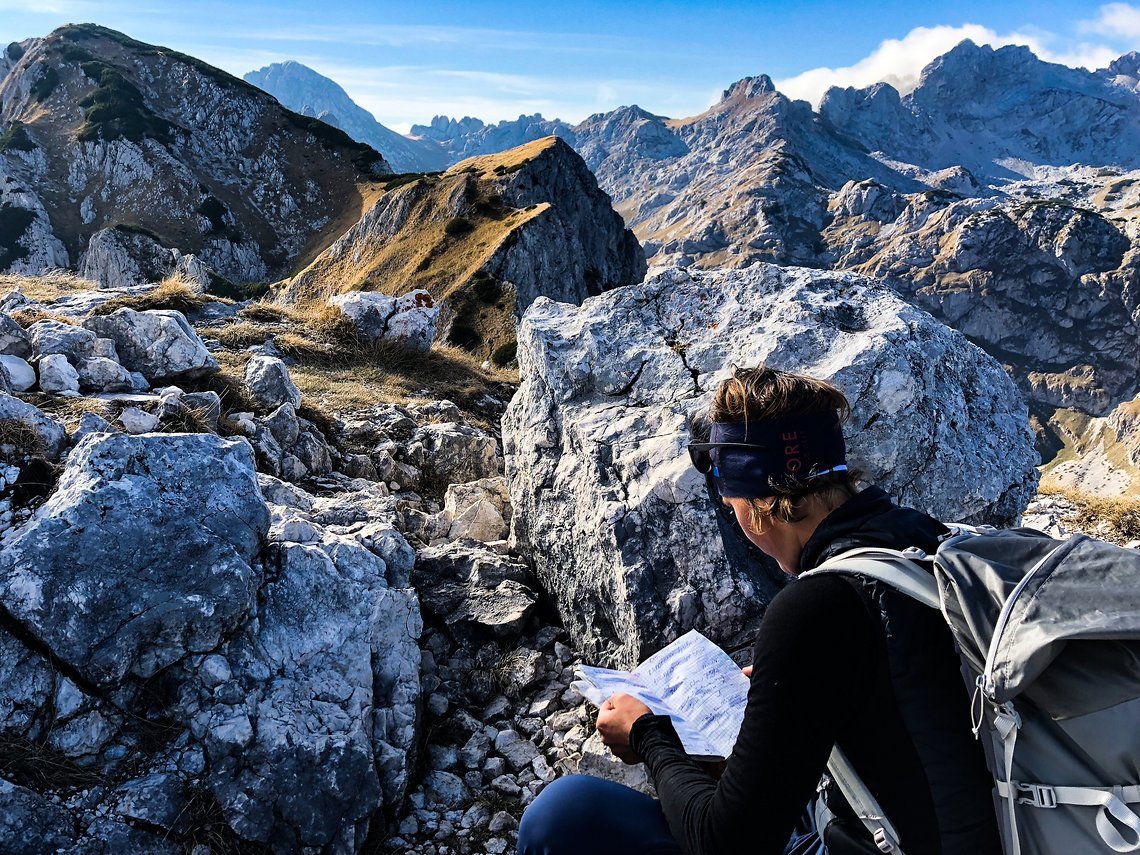  Zur Abwechslung tut wandern ab und zu gut. Vor allem auf solchen Pfaden, die man mit dem Bike nicht befahren kann.
