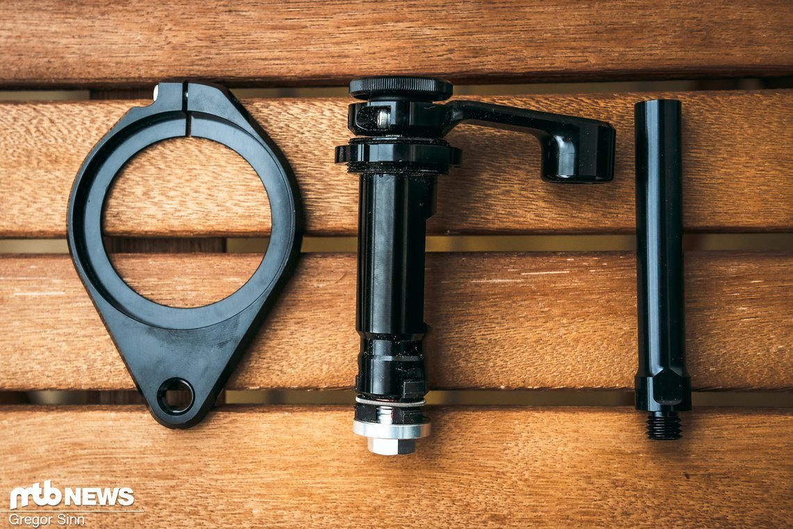 Es gibt auch eine DH-Version für Doppelbrücken-Gabeln, die wir ebenfalls getestet haben.