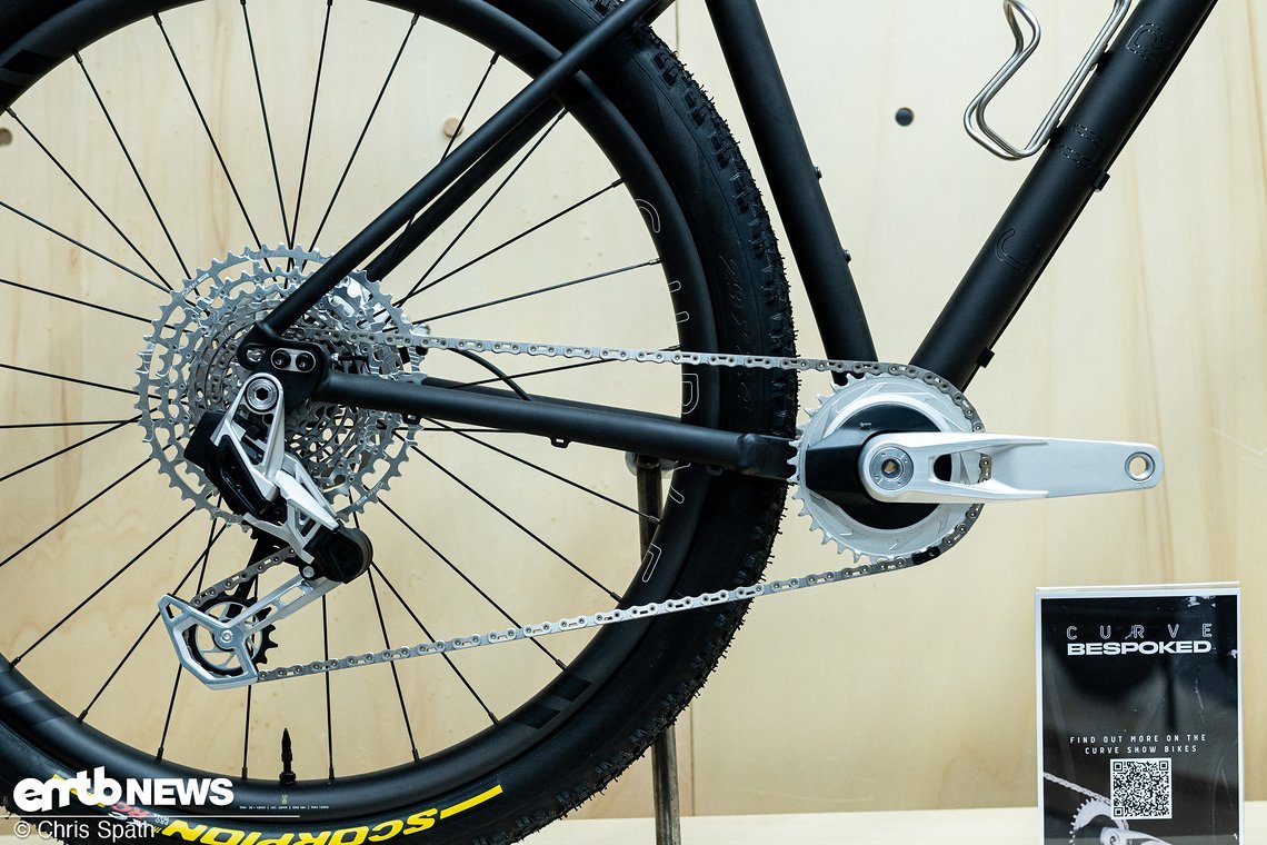 Schick in silber gehalten – der SRAM-Antrieb aus der kürzlich vorgestellten Limitierten Auflage.