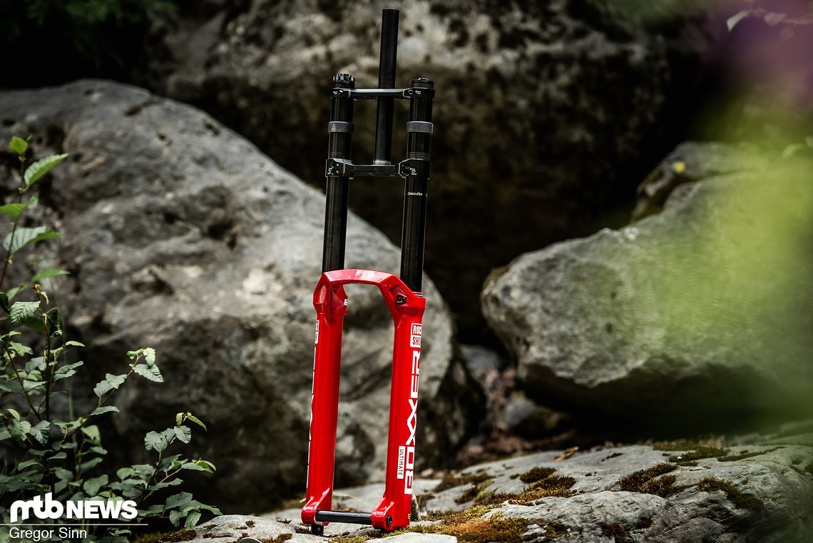 Die neue RockShox Boxxer Ultimate kann nach den ersten Test-Tagen im Bikepark Whistler durchaus überzeugen