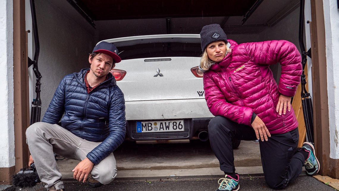Andi hat übrigens auch ein ziemlich schnelles Fahrzeug mit vier Rädern …