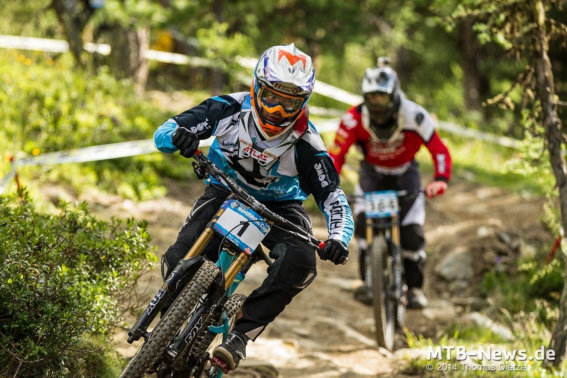 Manuel Gruber auf Platz 3 im Seeding Run
