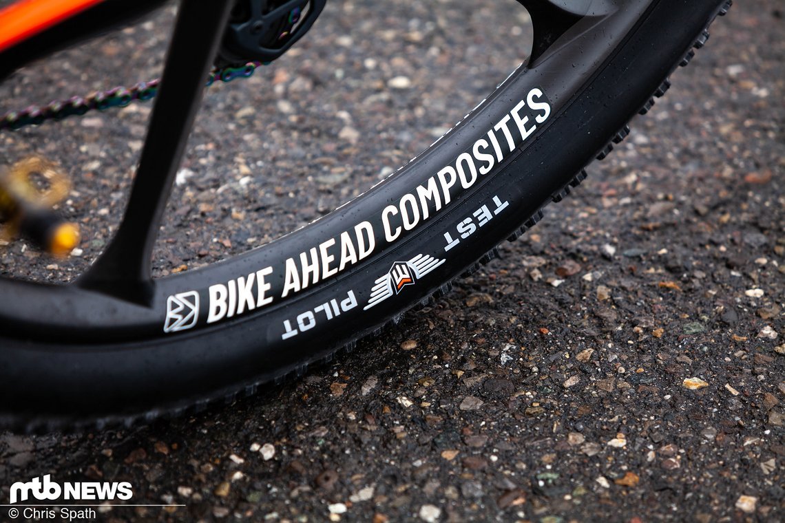 Markantes Merkmal der Räder des Ghost Factory Racing Team sind die Laufräder von Bike Ahead Composites
