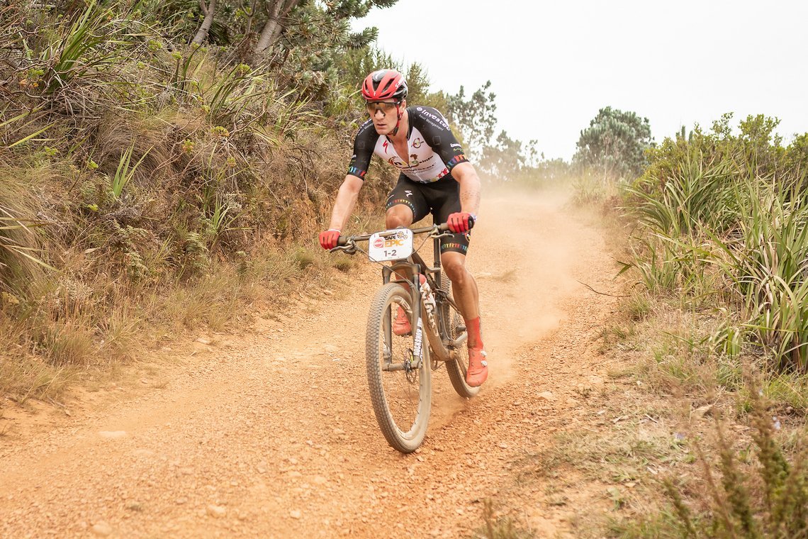 Sam Gaze from Investec-Songa-Specialized during the Prologue of the 2019 Absa Cape Epic Mountain Bike stage race held at the University of Cape Town in Cape Town, South Africa on the 17th March 2019.

Photo by Xavier Briel/Cape Epic

PLEASE ENSUR