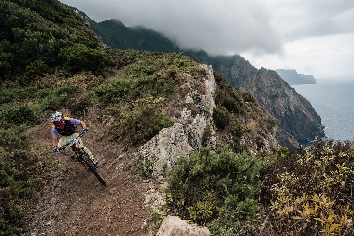Classic Boca do Risco – die Klippen sind ebenfalls seit Tag 1 der Trans Madeira im Track Book.