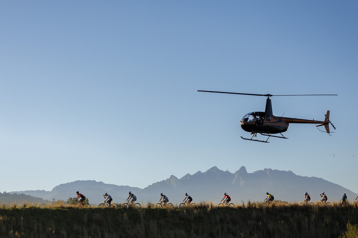 Riders during Stage 5 of the 2024 Absa Cape Epic Mountain Bike stage race from CPUT, Wellington to CPUT, Wellington, South Africa on 22 March 2024. Photo by Nick Muzik/Cape Epic
PLEASE ENSURE THE APPROPRIATE CREDIT IS GIVEN TO THE PHOTOGRAPHER AND AB