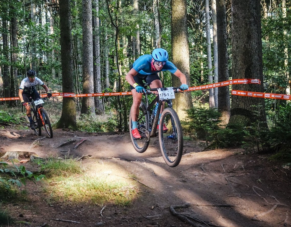 Anders als bei anderen deutschen 24-h-MTB-Rennen waren Mountainbike-Skills von Vorteil. Der letzte Trail der Runde war wie ein Labyrinth verzweigt.