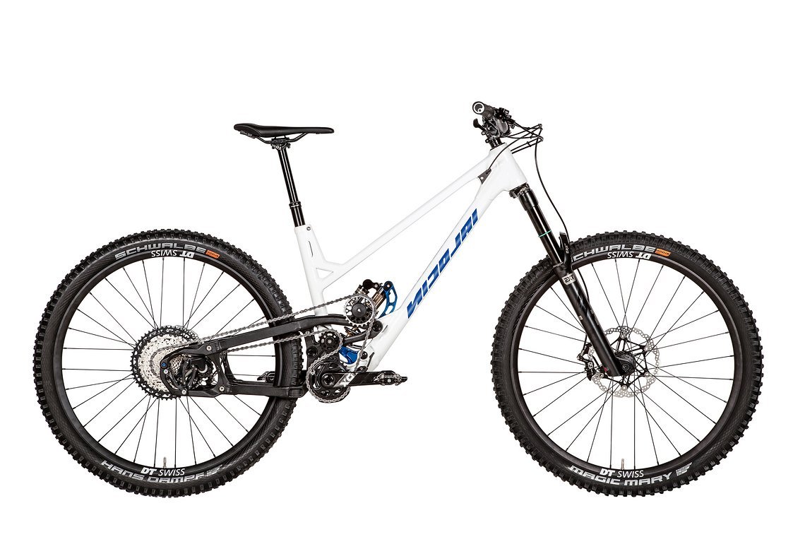 Das hier gezeigte Bike bringt ohne Pedale 16,6 kg auf die Pedale