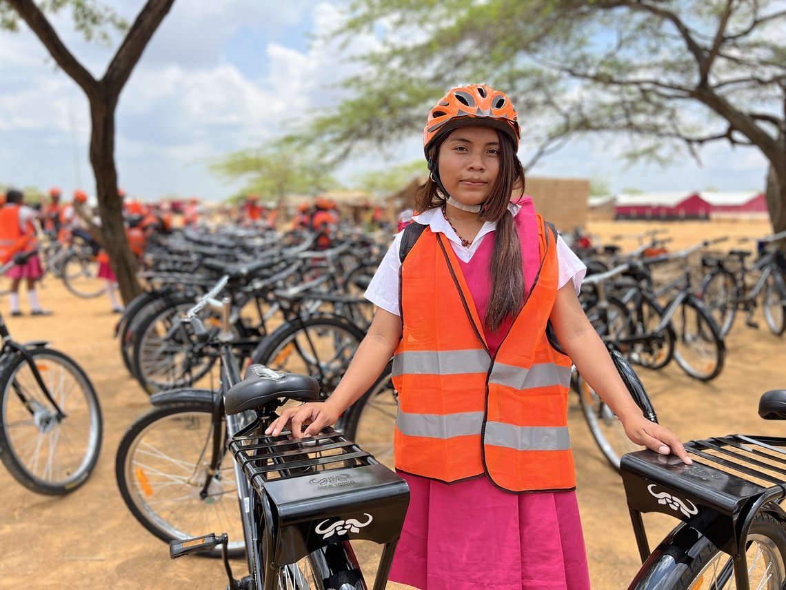 Belinda aus Kolumbien hat mit dem Buffalo Bike …