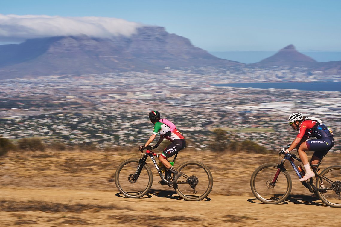 Torpado Kenda FSA WMN during the Prologue of the 2025 Absa Cape Epic Mountain Bike stage race held at Meerendal Wine Estate, Cape Town, South Africa on the 16th March 2025. Photo by Michael Chiaretta/Cape Epic
PLEASE ENSURE THE APPROPRIATE CREDIT IS 