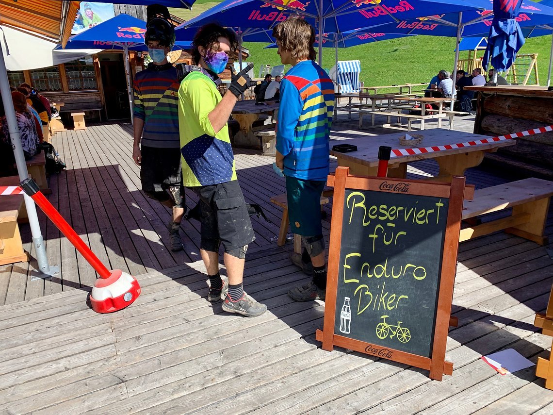 Reserviert für Enduro-Biker