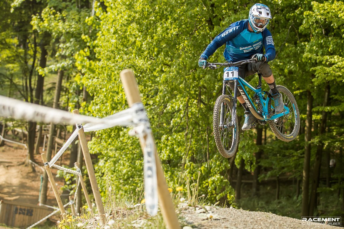 Rick Balbierer genoss im Training noch eine deutlich trockenere Strecke