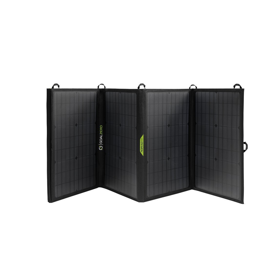 Das Goal Zero Nomad 100 Solarpanel, ein tragbares und faltbares 100-Watt-Panel