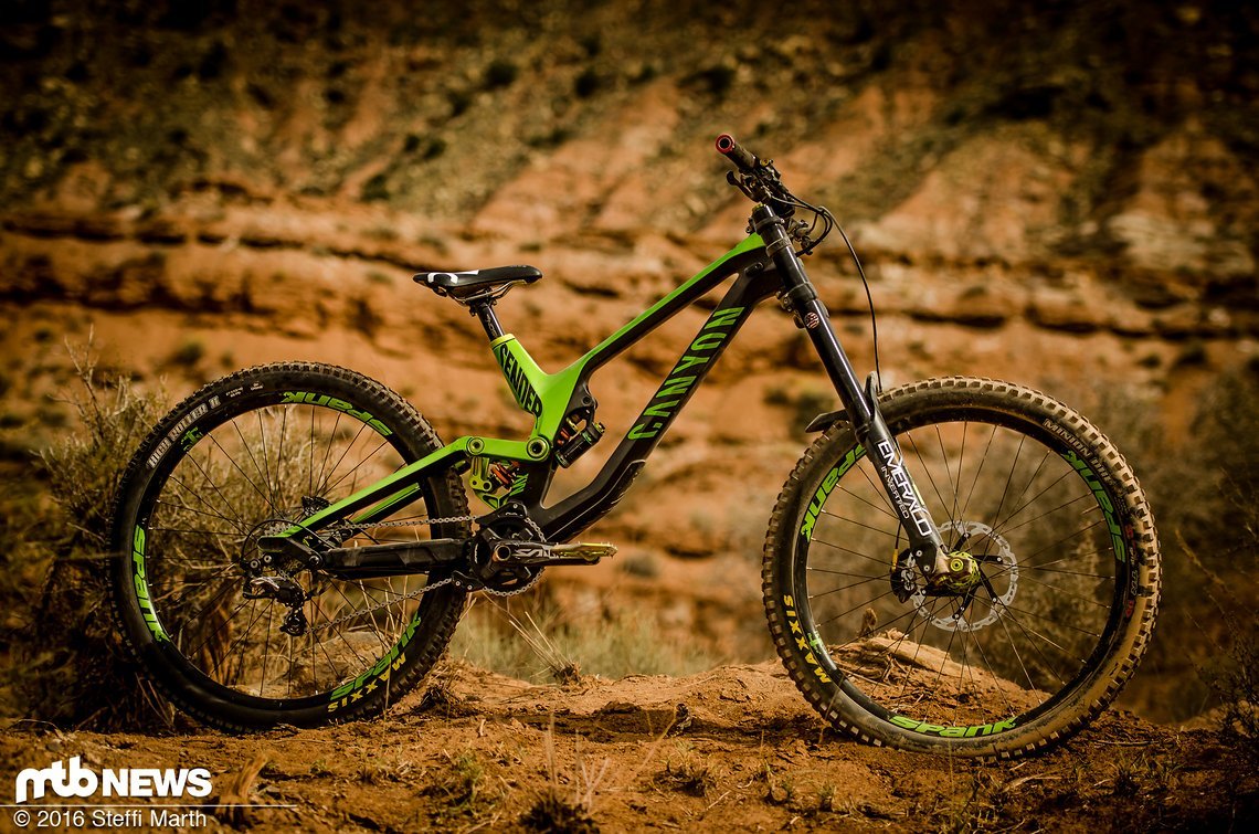 Darren Berrecloths Canyon Sender kommt in giftgrüner Custom-Lackierung