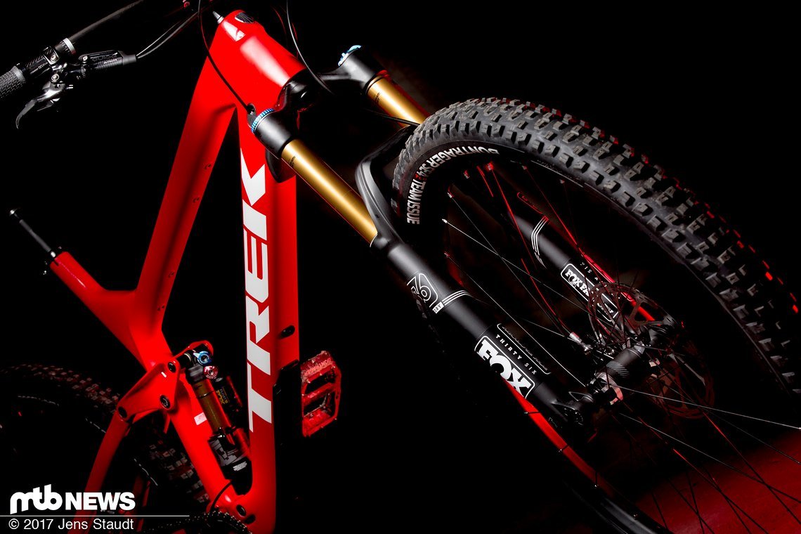Das Trek Slash glänzt mit super Verarbeitung und schönen Formen
