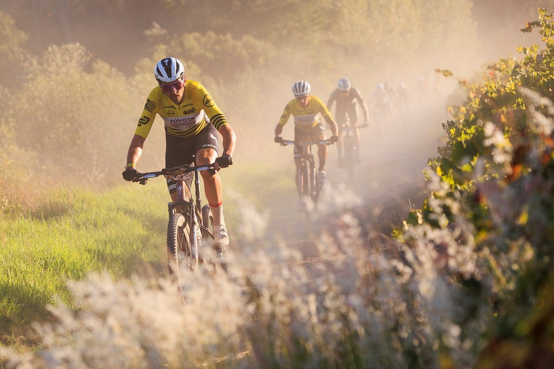 Riders during Stage 5 of the 2024 Absa Cape Epic Mountain Bike stage race from CPUT, Wellington to CPUT, Wellington, South Africa on 22 March 2024. Photo by Sam Clark/Cape Epic
PLEASE ENSURE THE APPROPRIATE CREDIT IS GIVEN TO THE PHOTOGRAPHER AND ABS