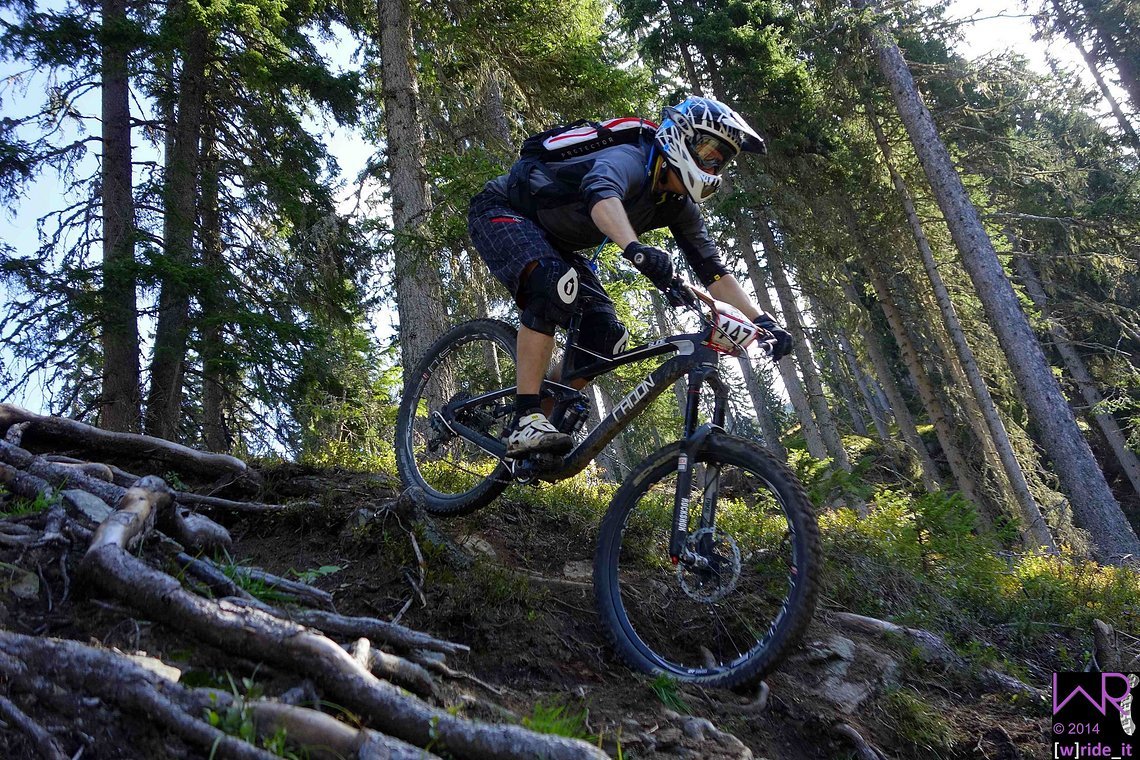 Raphael Leistner in letzter Schlüsselstelle auf Stage 3