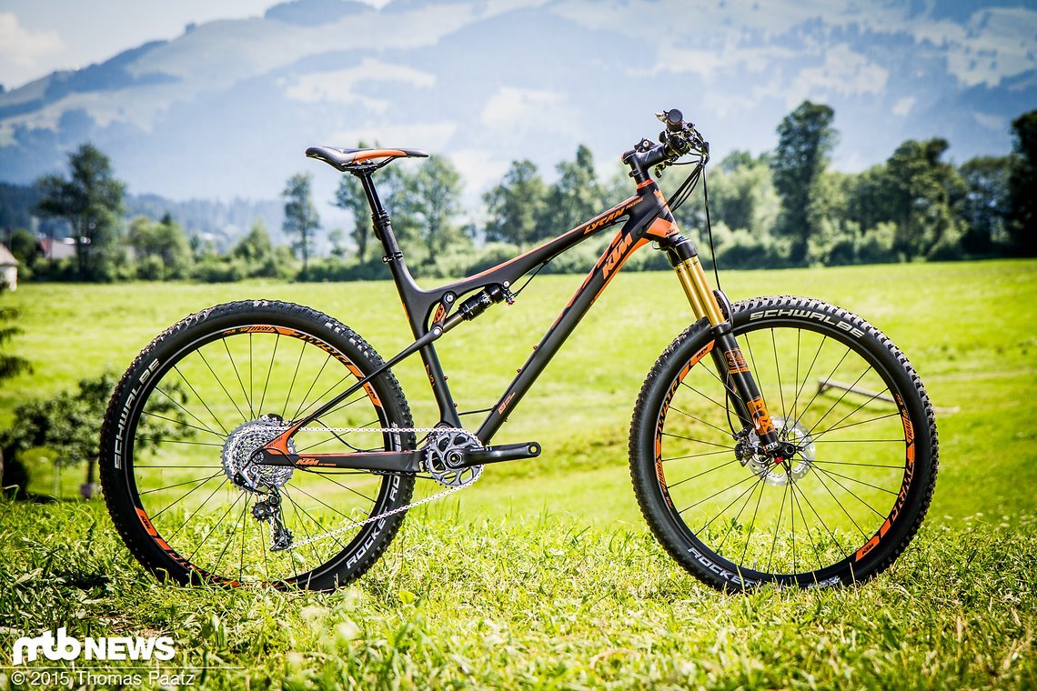 KTM Lycan 2016: horizontal montierter Dämpfer für 125mm Federweg im Heck