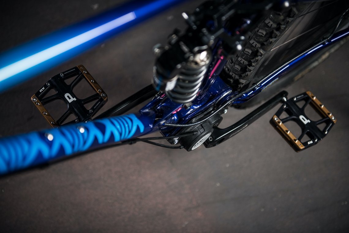 Sogar ein Stahl-Bike mit Getriebe wurde aufgebaut.