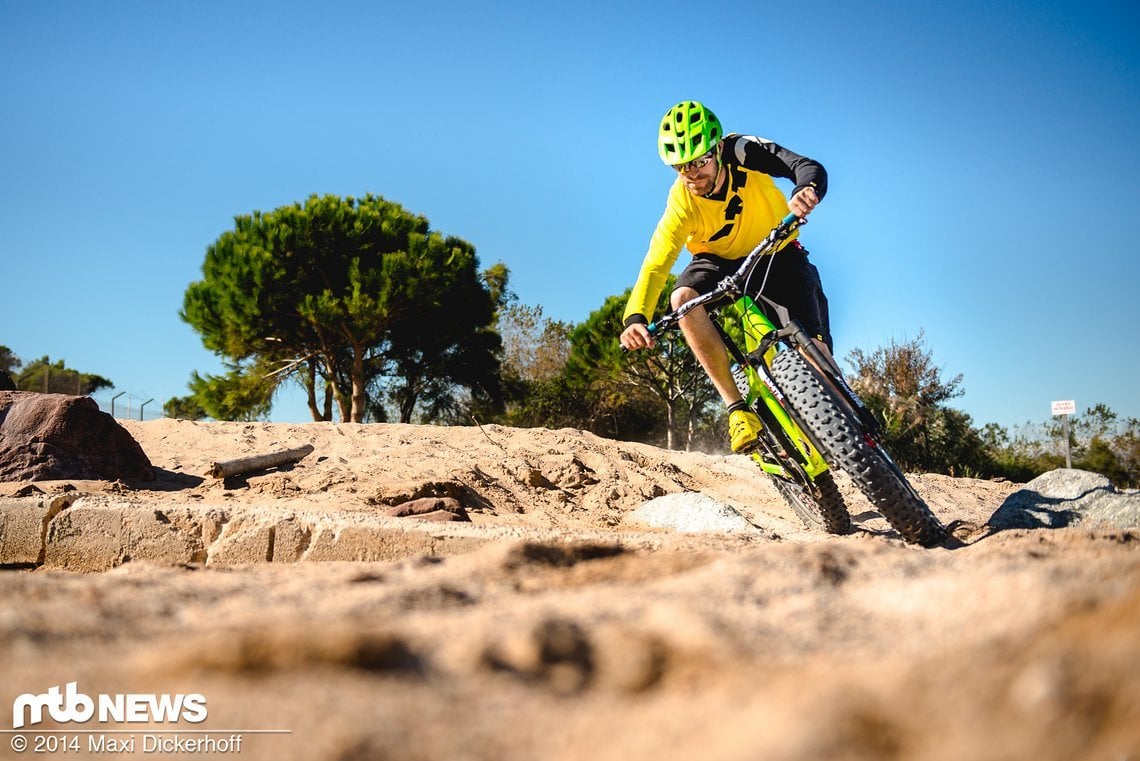 Fatbiken auf Sand