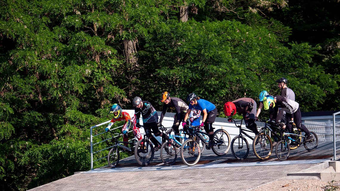 Sogar ein Startgate gibt es in Plessa. Auf der Strecke werden auch BMX-Bundesliga-Rennen ausgetragen.