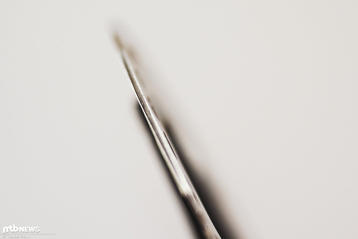 Nur die Reibringe außen sind aus Stahl, dazwischen sitzt ein Aluminiumkern