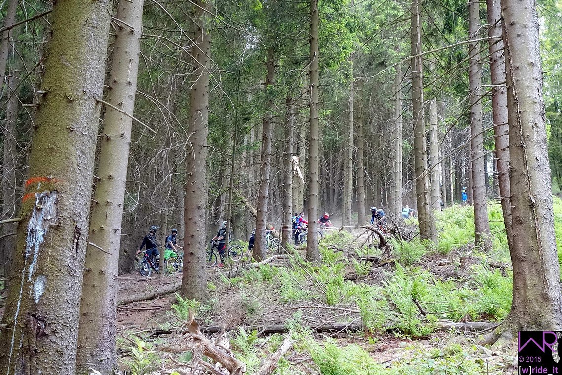 Sektionstraining im Steilstück von Stage 1