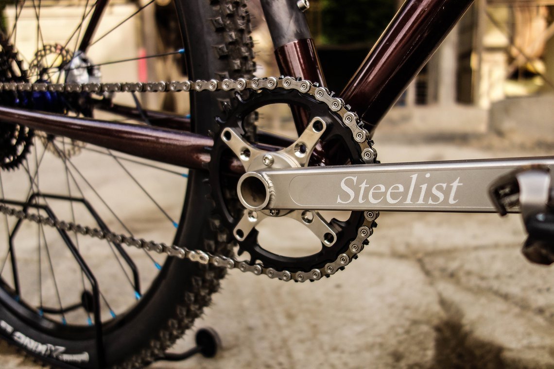 Die schicke Steelist-Kurbel brachte die Bike-Idee ins Rollen