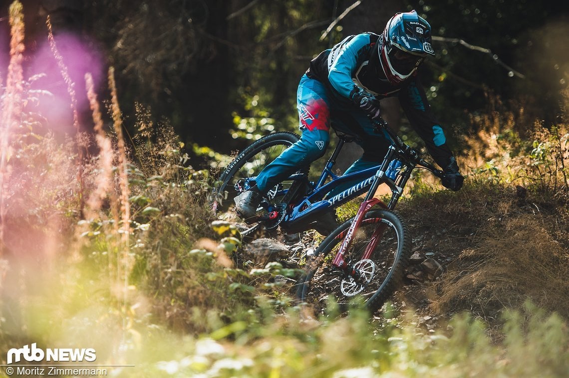 Wir sind die Reifen sowohl am Enduro als auch am Downhill-Bike gefahren