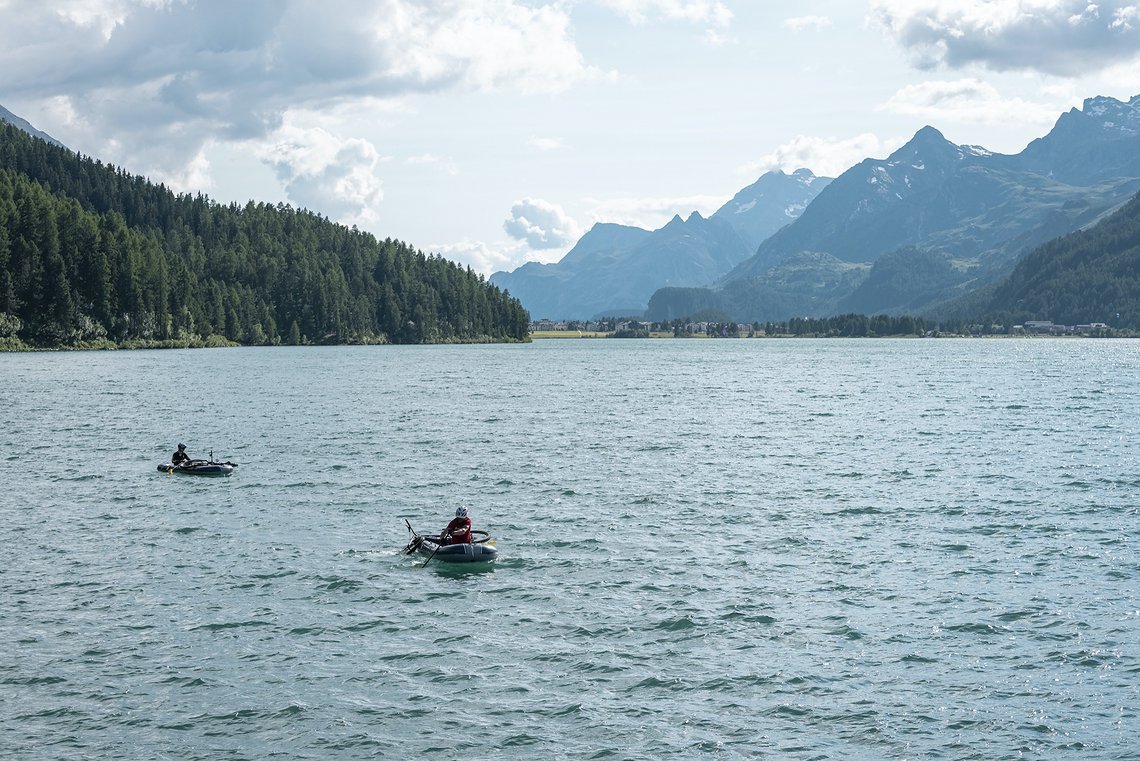 Am Schluss geht es über den See …