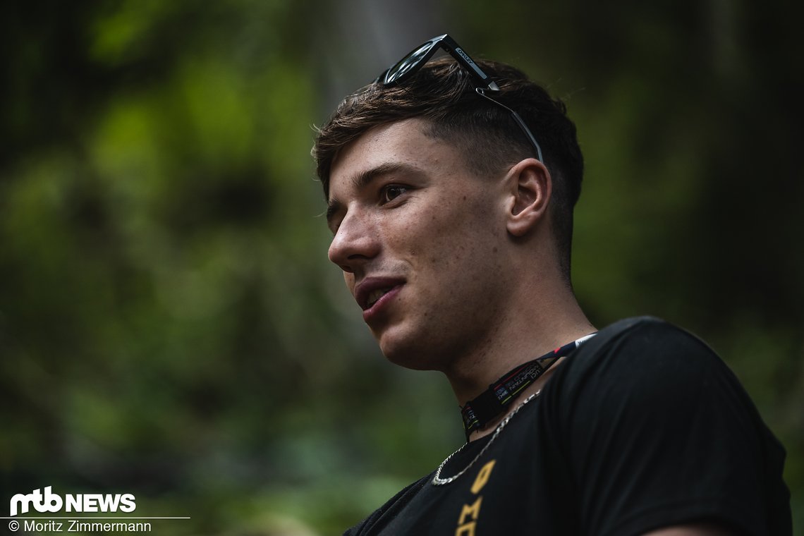 Oisin O'Callaghan war beim Track Walk äußerst gut gelaunt