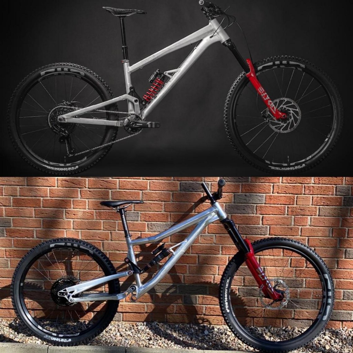 Grim Donut oben vs. Alutech Armageddon Projekt unten