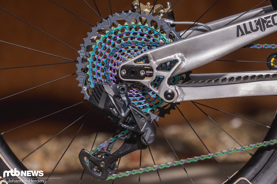 Geschaltet wird beim Custom Craft Bike Days-Aufbau mit einer SRAM Eagle X01 AXS.