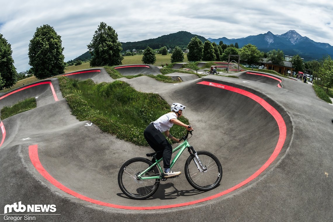 Der Pumptrack wurde von Velosolutions gebaut, was mittlerweile ein Qualitätsmerkmal ist.