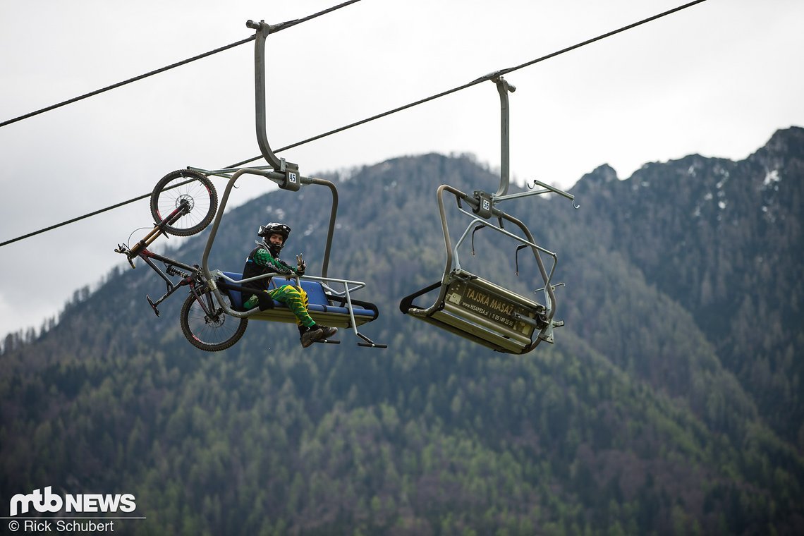 Sonntag Morgen herrschte im Lift wieder beste Laune.