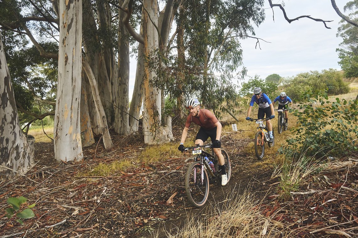 during Stage 5 of the 2025 Absa Cape Epic Mountain Bike stage race held from Fairview, Paarl, to Lourensford Wine Estate, Somerset West, Cape Town, South Africa on the 21st March 2025. Photo by Michael Chiaretta/Cape Epic
PLEASE ENSURE THE APPROPRIAT